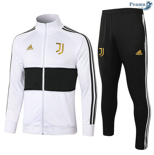 Casaco de Fato de Treino Juventus Branco/Preto Or Badge Coronel Rond 2020-2021