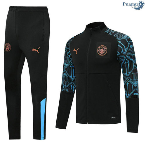 Casaco de Fato de Treino Manchester United Preto 2020-2021