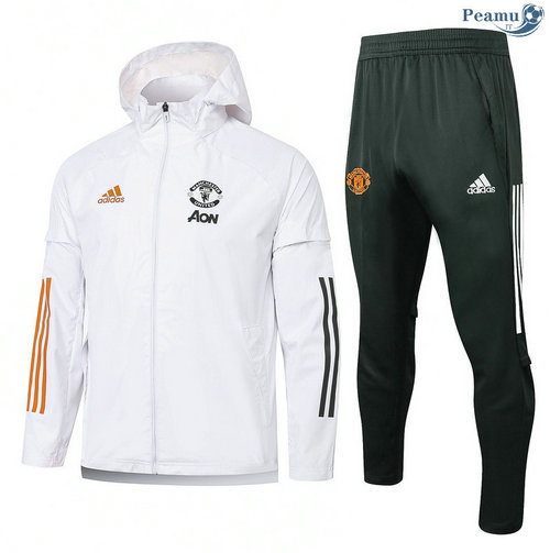 Windrunner Fato de Treino Manchester United Branco 2020-2021