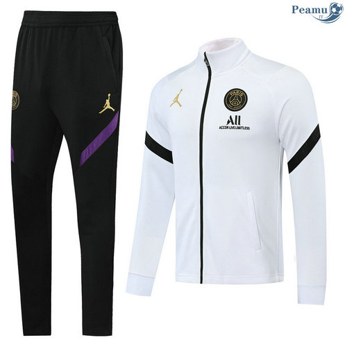 Casaco de Fato de Treino Jordan PSG Branco 2020-2021