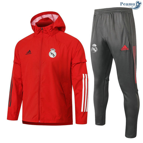 Windrunner Fato de Treino Real Madrid Vermelho 2020-2021