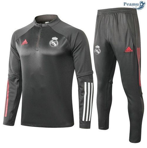 Fato de Treino Real Madrid Crianças Cinza escuro 2020-2021