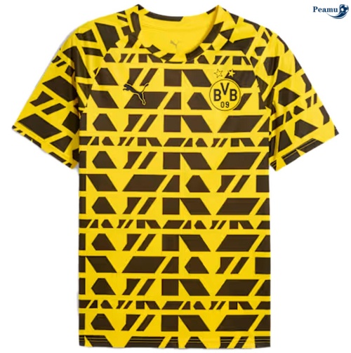Camisola Futebol Borussia Dortmund Equipamento Calentamiento Amarelo 2026-2027