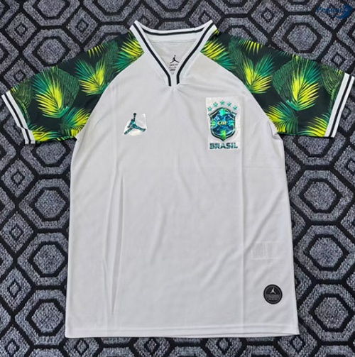 Camisola Futebol Brasil Equipamento Especial Branco/Verde 2026-2027