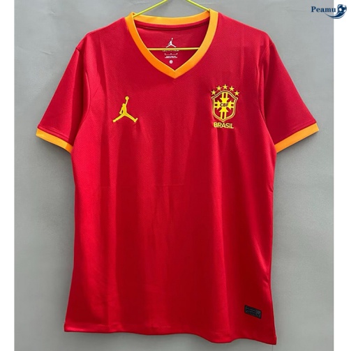 Camisola Futebol Brasil Equipamento Training vermelho 2026-2027
