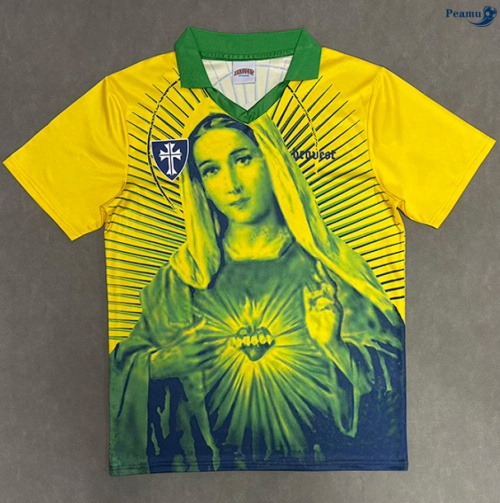 Camisola Futebol Brasil Equipamento Maria Amarelo 2026-2027