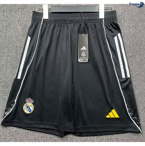 Camisola Futebol Real Madrid Calcoes Equipamento Training preto 2025-2026