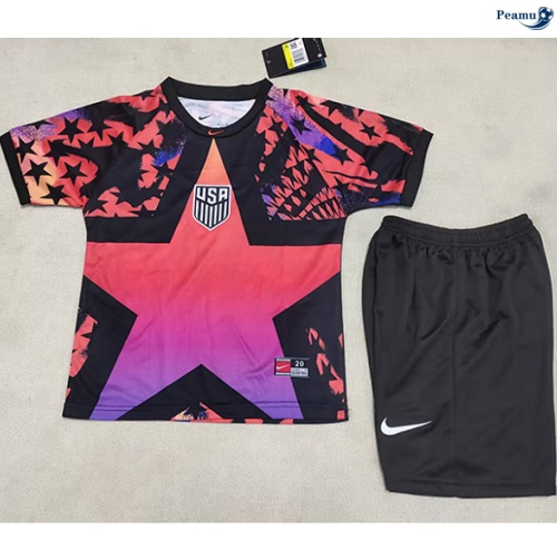 Camisola Futebol Estados Unidos Crianças Equipamento Goleiro 2026-2027