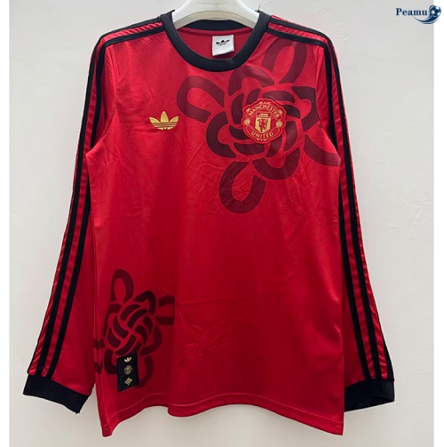 Camisola Futebol Manchester United Equipamento commémorer mangas compridas 2025-2026