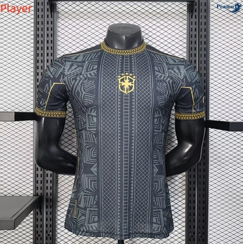 Camisola Futebol Brasil Player Equipamento Training preto 2026-2027