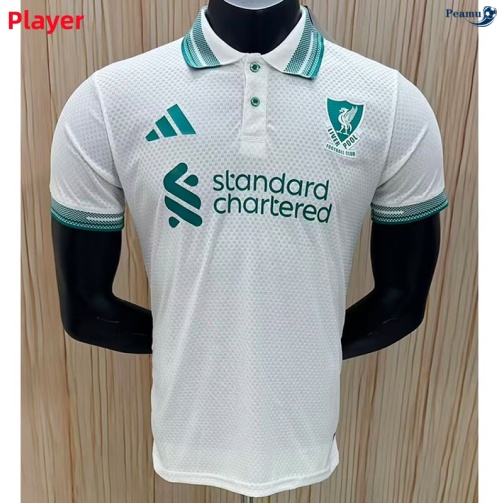 Camisola Futebol Liverpool polo Player Equipamento Branco 2026-2027