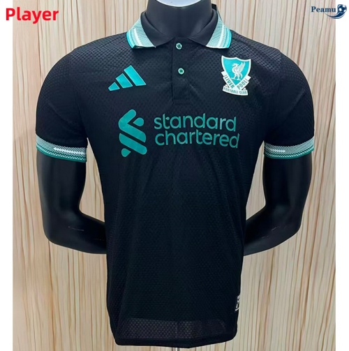 Camisola Futebol Liverpool polo Player Equipamento preto 2026-2027