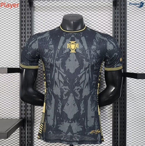 Camisola Futebol Portugal Player Equipamento Training preto 2026-2027