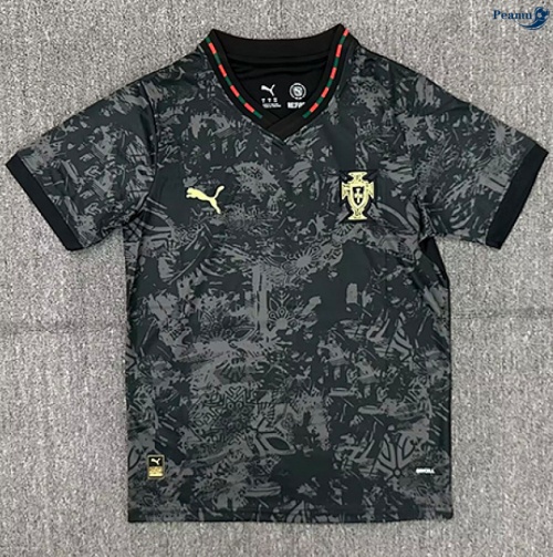 Camisola Futebol Portugal Equipamento Black/oro 2026-2027