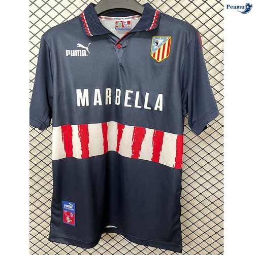 Camisola Futebol Retrô Athletic Bilbao Alternativa Equipamento 1997-98