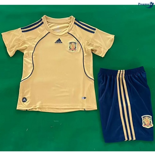 Camisola Futebol Retrô Espanha Crianças Alternativa Equipamento 2008