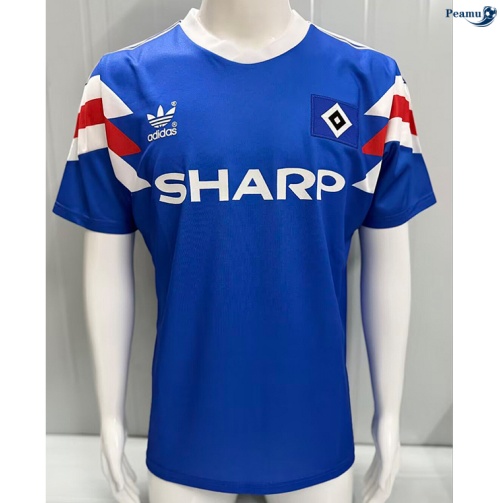 Camisola Futebol Retrô Hamburger SV Alternativa Equipamento 1990-91