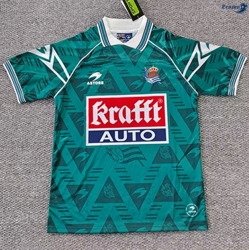 Camisola Futebol Retrô Real Sociedad Alternativa Equipamento 1995-96