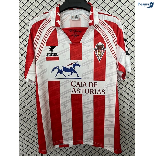 Camisola Futebol Retrô Sporting Gijon Equipamento vermelho 1995-96