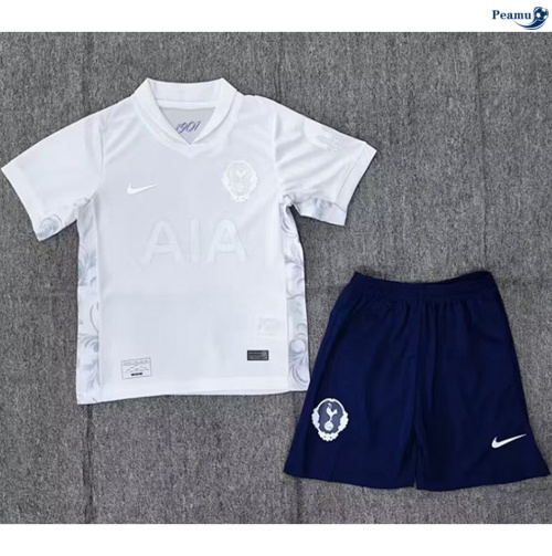 Camisola Futebol Tottenham Hotspur Crianças Equipamento 125 aniversario Branco 2026-2027