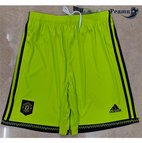 Camisola Futebol Manchester United Short Vert 2022-2023 baratas