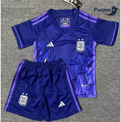 Camisola Futebol Argentina Alternativa Equipamento Enfant 2022-2023 baratas