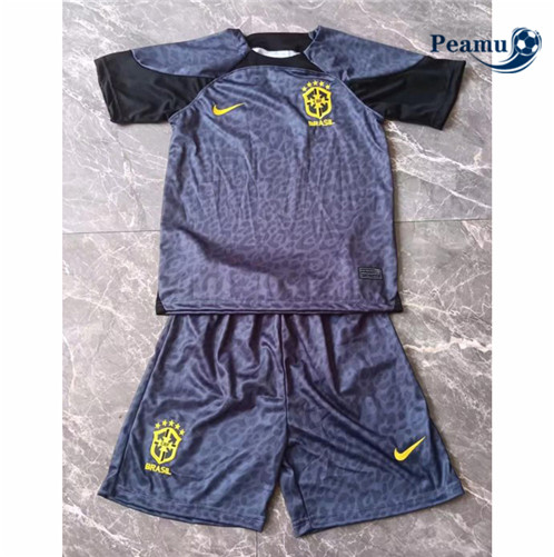 Camisola Futebol Brasil Enfant Goleiro Equipamento 2022-2023 baratas