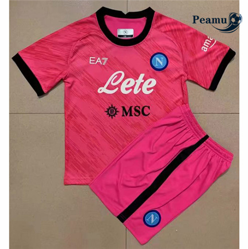Camisola Futebol Naples Enfant Goleiro Rose 2022-2023 baratas