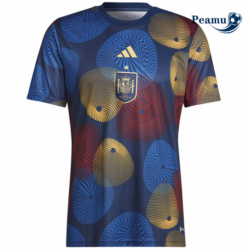 Camisola Futebol Espanha Equipamento Pre Match training 2022-2023 baratas