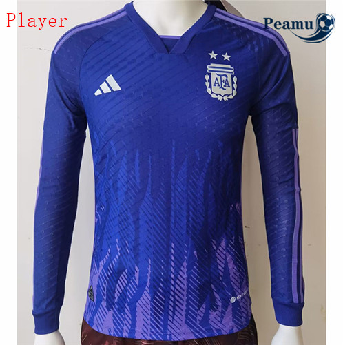 Comprar Camisola Futebol Argentina Player Version Alternativa Equipamento Manga comprida 2022-2023 baratas
