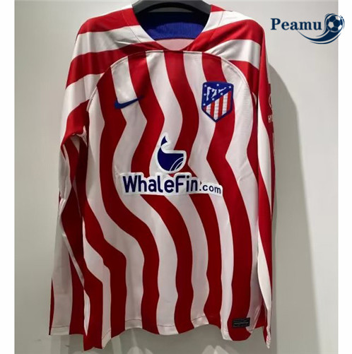 Novas Camisola Futebol Atletico Madrid Principal Equipamento Manga comprida 2022-2023 online