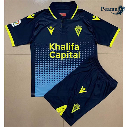 Novas Camisola Futebol Cadiz CF Crianças Alternativa Equipamento 2022-2023 personalizadas