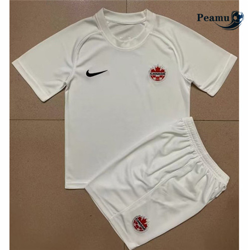 Novas Camisola Futebol Canada Crianças Alternativa Equipamento 2022-2023 personalizadas