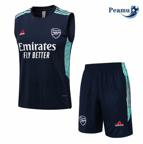 Novas Camisola Kit Equipamento Training foot Arsenal Colete + Pantalon Azul 2022-2023 online