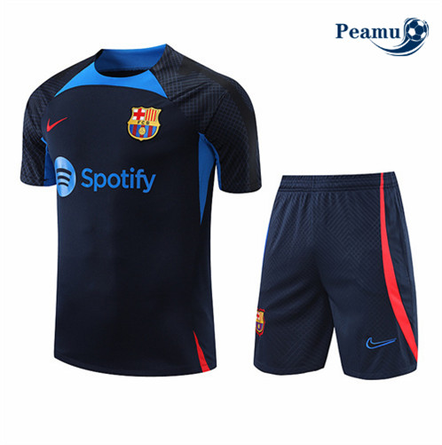 Comprar Camisola Kit Equipamento Training foot Barcelona + Pantalon Azul 2022-2023 personalizadas