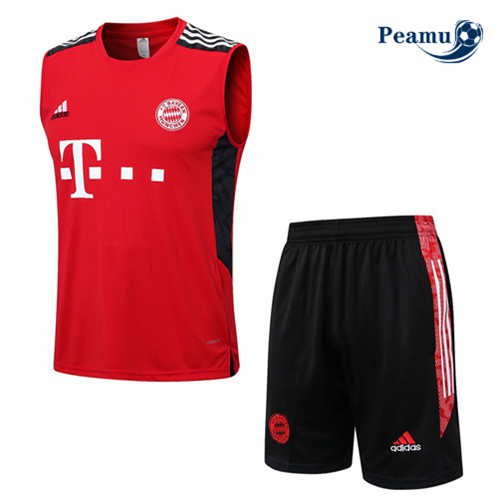 Novas Camisola Kit Equipamento Training foot Bayern de Munique Colete + Pantalon Rouge 2022-2023 personalizadas