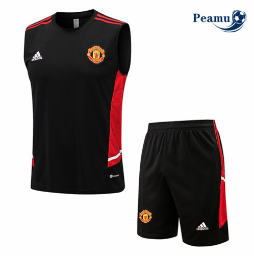 Novas Camisola Kit Equipamento Training foot Manchester United Colete + Pantalon Noir 2022-2023 online