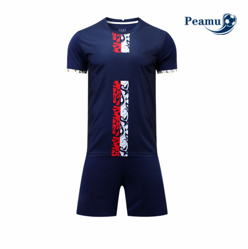 Novas Camisola Kit Equipamento Training foot Sem logotipo da marca + Pantalon Azul 2022-2023 baratas
