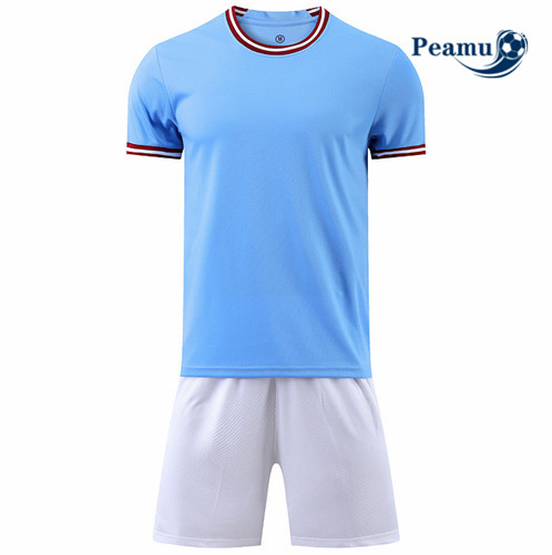 Novas Camisola Kit Equipamento Training foot Sem logotipo da marca + Pantalon Azul 2022-2023 online