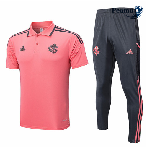 Comprar Camisola Kit Equipamento Training foot SC Internacional Polo + Pantalon Rosa 2022-2023 online