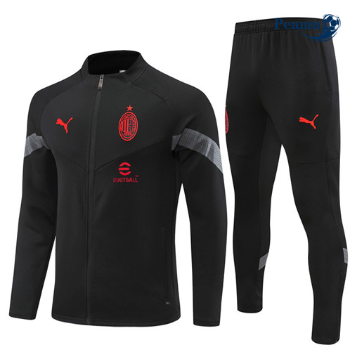 Comprar Camisola Casaco de Fato de Treino AC Milan Noir 2022-2023 baratas