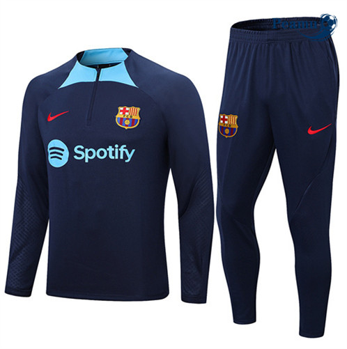 Novas Camisola Fato de Treino Barcelona Azul 2022-2023 personalizadas