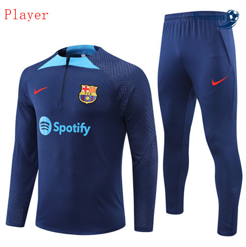 Comprar Camisola Fato de Treino Player Barcelona Azul 2022-2023 baratas