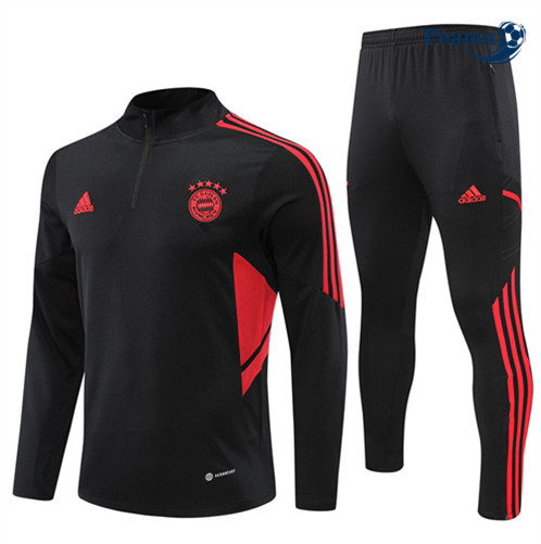 Novas Camisola Fato de Treino Bayern de Munique Noir 2022-2023 personalizadas