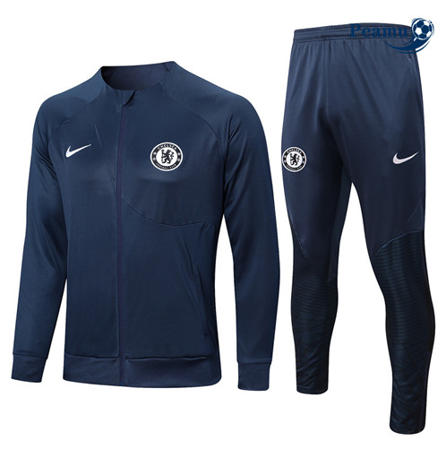 Comprar Camisola Casaco de Fato de Treino Chelsea Azul 2022-2023 baratas