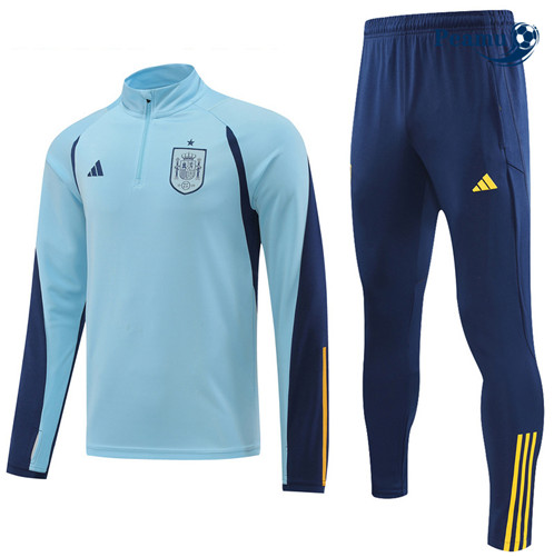 Novas Camisola Fato de Treino Espanha Azul 2022-2023 personalizadas