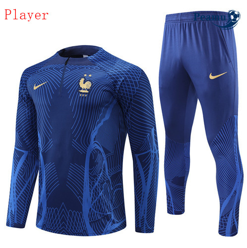 Novas Camisola Fato de Treino Player França Azul 2022-2023 online