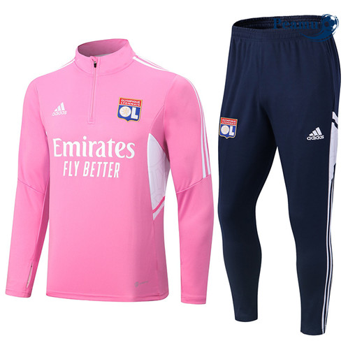 Comprar Camisola Fato de Treino Lyon Rosa 2022-2023 personalizadas