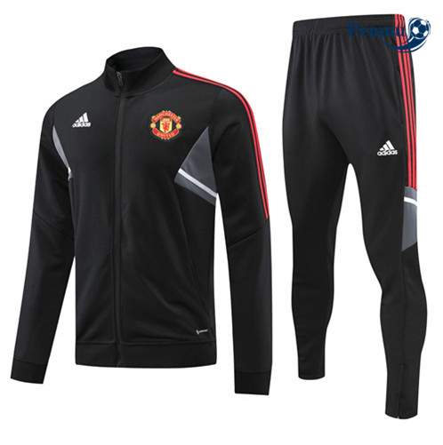 Comprar Camisola Casaco de Fato de Treino Manchester United Noir 2022-2023 baratas