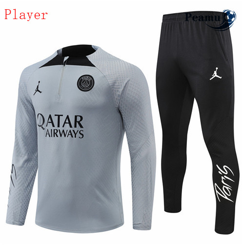 Novas Camisola Fato de Treino Player Paris PSG Cinza 2022-2023 online